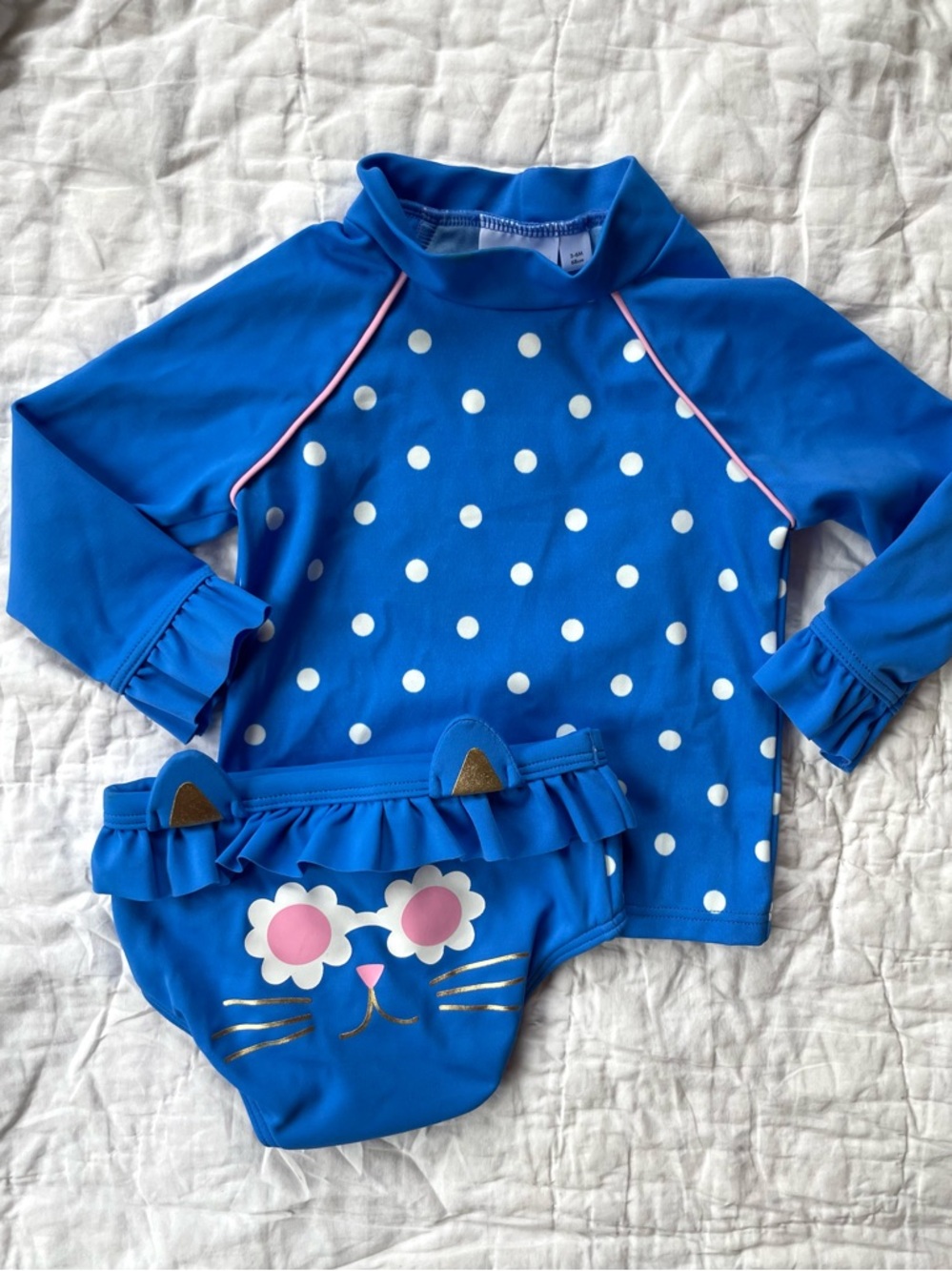 Baby Boden Rashguard Swimsuit, 3-6 months
